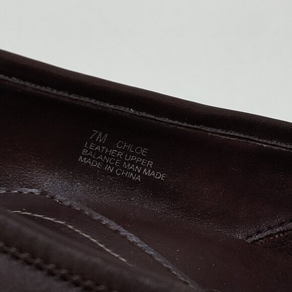 Aerosoles Whats What Leather Pump Chloe Style Brown 2.5" Heel Size 7M Work Shoes - Picture 9 of 10
